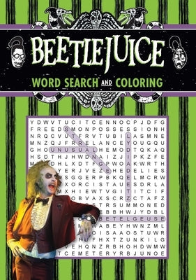 Beetlejuice Word Search and Coloring Paperback Thunder Bay Press