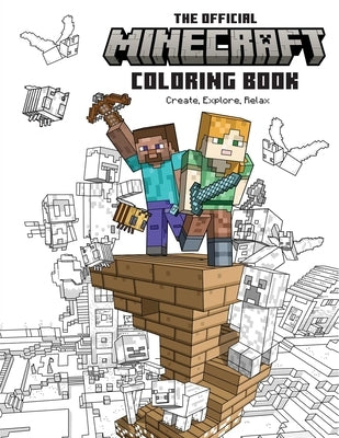 The Official Minecraft Coloring Book: Create, Explore, Relax!: Colorful Storytelling for Advanced Artists Paperback Insight Editions
