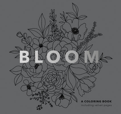 Bloom (Mini): Pocket-Sized Stocking Stuffer 5-Minute Floral Coloring Book for Kids, Teens and Adults Paperback Paige Tate & Co