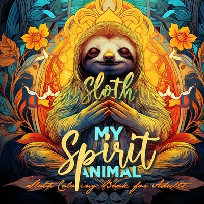 Sloth my Spirit Animals Sloth Coloring Book for Adults: funny Sloth Coloring Book for Adults Sloths Grayscale Coloring Book - Sloth Coloring Book Zent Paperback Monsoon Publishing LLC Sonja LIDL Info@monsoo