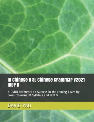 IB Chinese B SL Chinese Grammar V2021 IBDP B &#20013;&#25991;&#35821;&#27861;: A Quick Reference to Success in the coming Exam By cross referring IB S Paperback Independently Published