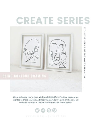 Blind Contour Drawing: Exclusive CREATE Series of the M+P Curriculum Paperback Independently Published
