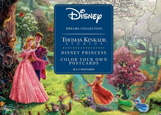 Disney Dreams Collection Thomas Kinkade Studios Disney Princess Color Your Own P Novelty Andrews McMeel Publishing