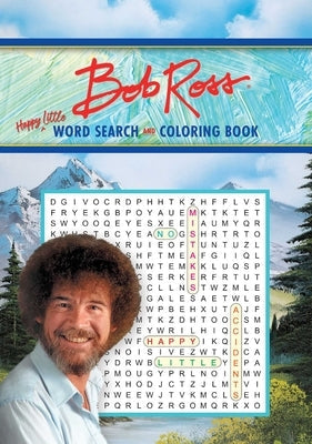 Bob Ross Word Search and Coloring Book Paperback Thunder Bay Press