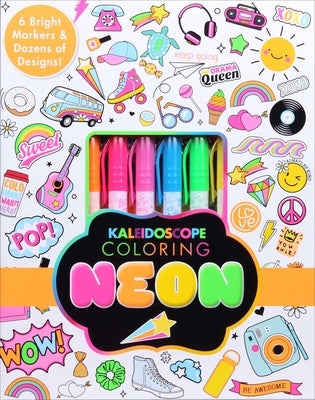 Kaleidoscope Coloring: Neon: 6 Bright Markers and Dozens of Designs! Other Silver Dolphin Books