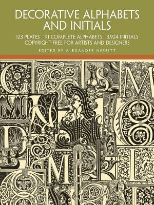 Decorative Alphabets and Initials Paperback Dover Publications