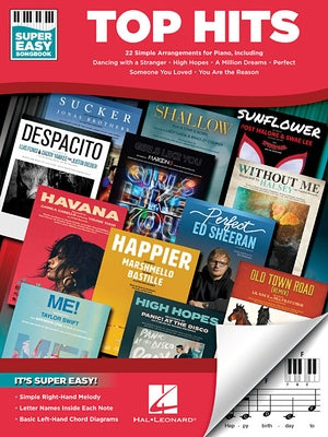 Top Hits - Super Easy Songbook Paperback Hal Leonard Publishing Corporation