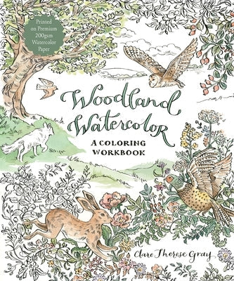 Woodland Watercolor: A Coloring Workbook Paperback Page Street Publishing