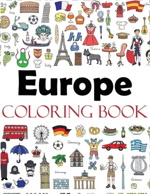Europe Coloring Book Paperback Dylanna Publishing, Inc.