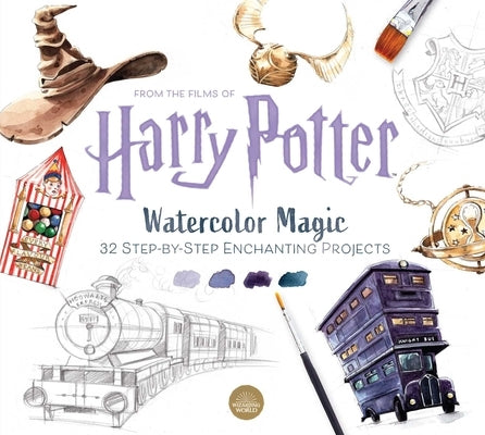 Harry Potter Watercolor Magic: 32 Step-By-Step Enchanting Projects (Harry Potter Crafts, Gifts for Harry Potter Fans) Paperback Insight Editions