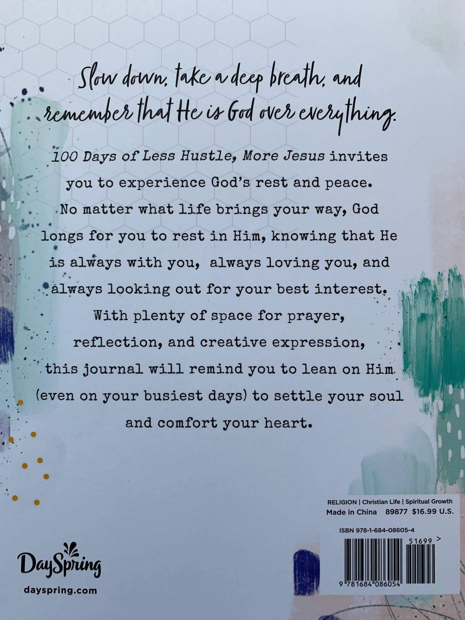 100 Days of Less Hustle, More Jesus: A Devotional Journal - Corrections Bookstore