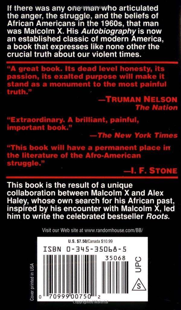 The Autobiography of Malcolm X Biography & Autobiography X, Malcolm